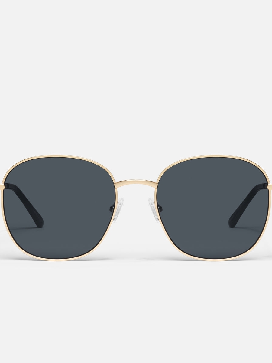 Quay Australia Jezabel Black Lens Gold Frame Sunglasses